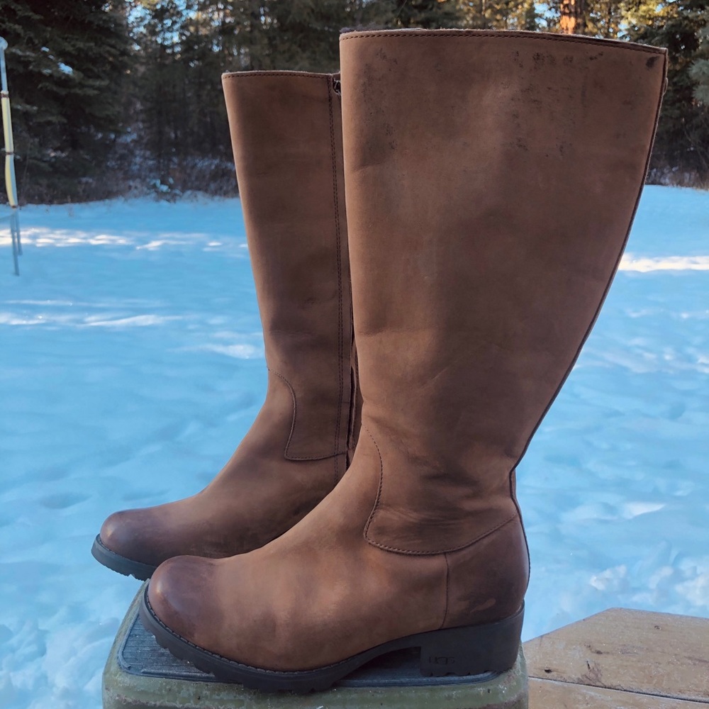 UGG Australia Broome II Brown Leather Boots